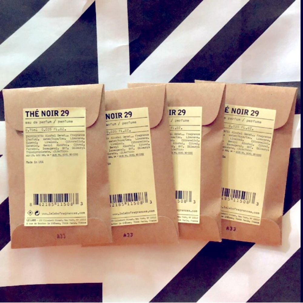 Set of four NEW Le Labo The Noir 29